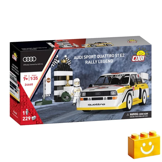 Termékkép a dobozról - COBI  24668 - Audi Sport quattro S1 E2 Rally Legend - 100% kompatibilis minden más kedvelt márkával