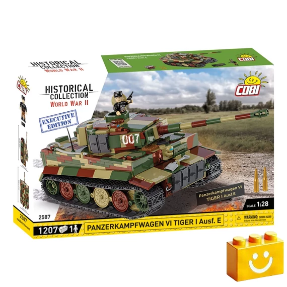Termékkép a dobozról -COBI-2587 – Panzerkampfwagen VI Tiger I Ausf. E – 100% kompatibilis minden más kedvelt márkával