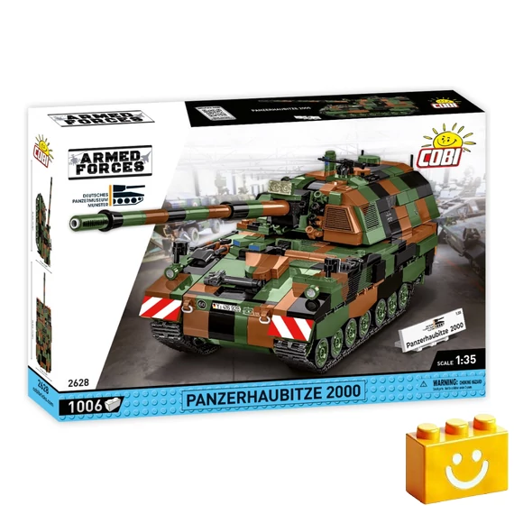 Termékkép a dobozról -COBI-2628 – Panzerhaubitze 2000 – Német önjáró löveg – 100% kompatibilis minden más kedvelt márkával
