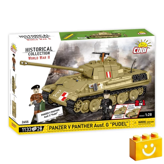 Termékkép a dobozról -COBI-2655 – Panzer V Panther Ausf. G „Pudel” – 100% kompatibilis minden más kedvelt márkával