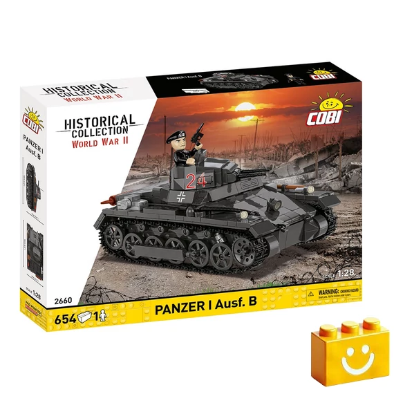 Termékkép a dobozról - COBI 2660 - Panzerkampfwagen I Ausf. B (France 1940) - második világháborús könnyű harckocsi