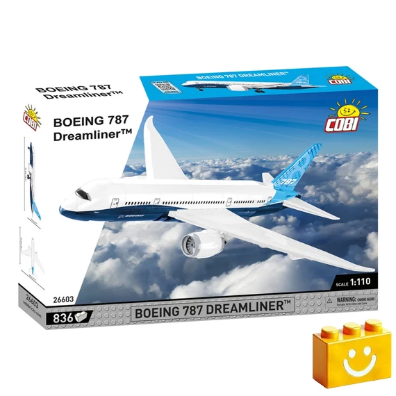 Termékkép a dobozról -COBI-26603 - Boeing 787 Dreamliner - 100% kompatibilis minden más kedvelt márkával