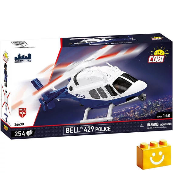 Termékkép a dobozról -COBI-26630 – Bell 429 – Rendőrség – 100% kompatibilis minden más kedvelt márkával