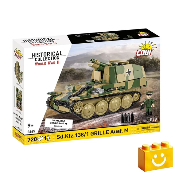 Termékkép a dobozról - COBI 2665 - Sd.Kfz. 138/1 Grille Ausf. M - második világháborús önjáró löveg