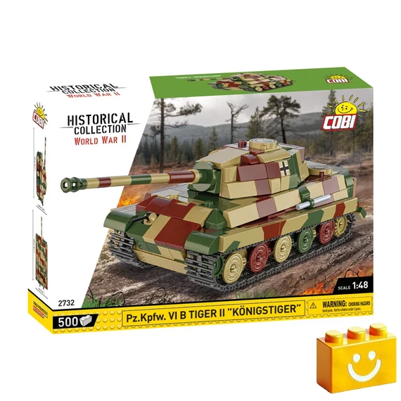 Termékkép a dobozról -COBI-2732 – Tiger II „Königstiger” nehéz harckocsi – 100% kompatibilis minden más kedvelt márkával