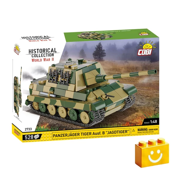 Termékkép a dobozról -COBI-2733 – Jagdtiger páncélvadász – 100% kompatibilis minden más kedvelt márkával
