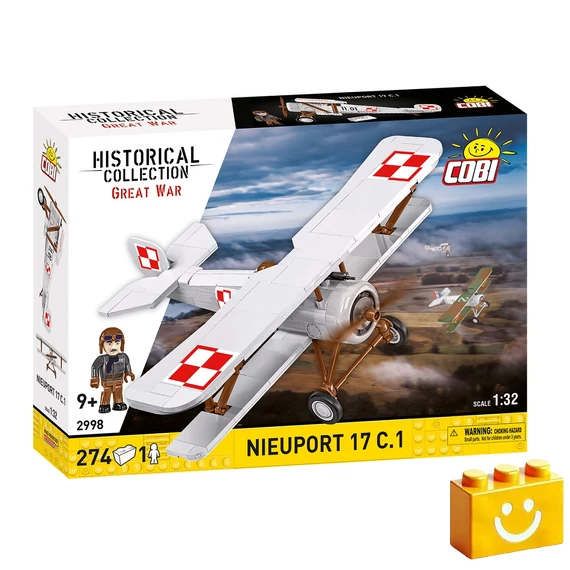 Termékkép a dobozról - COBI 2998 - Nieuport 17 C.1 lengyel festés - első világháborús vadászrepülő