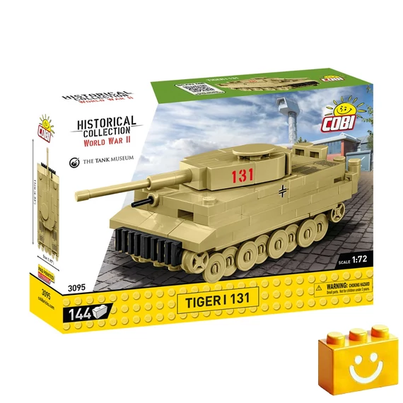 Termékkép a dobozról -COBI-3095 – Tiger I 131 – német nehéz harckocsi – 100% kompatibilis minden más kedvelt márkával