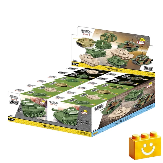Termékkép a dobozról - COBI 3109 - Tanks 1:72 CDU Display - 12 db-os harckocsi bemutatócsomag
