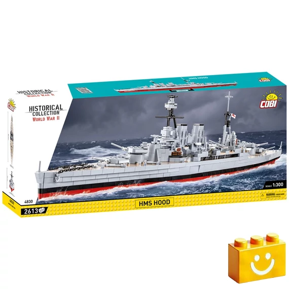 Termékkép a dobozról -COBI-4830 – HMS Hood – brit csatacirkáló – 100% kompatibilis minden más kedvelt márkával