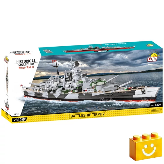 Termékkép a dobozról -COBI-4839 – Tirpitz – német csatahajó – 100% kompatibilis minden más kedvelt márkával