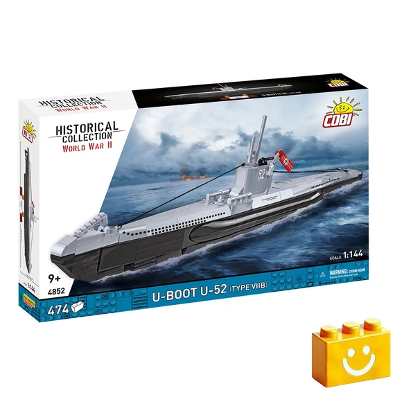 Termékkép a dobozról - COBI 4852 - U-Boot U-52 (Type VIIB) német tengeralattjáró 