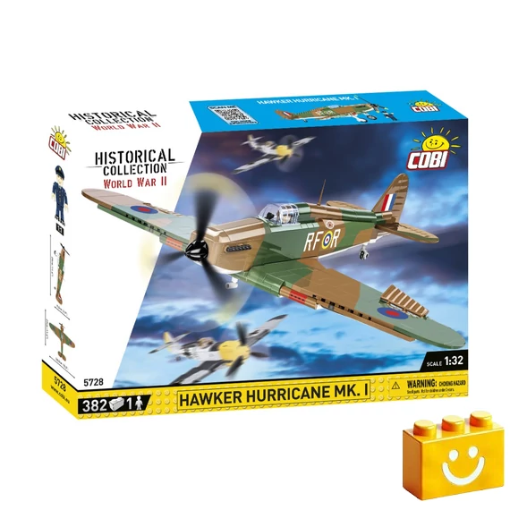 Termékkép a dobozról - COBI 5728 - Hawker Hurricane Mk.I vadászrepülő 