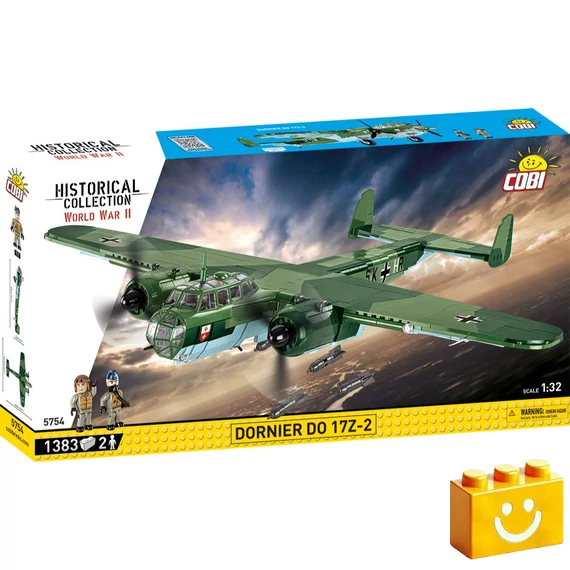 Termékkép a dobozról -COBI-5754 – Dornier Do 17Z-2 – német könnyű bombázó – 100% kompatibilis minden más kedvelt márkával