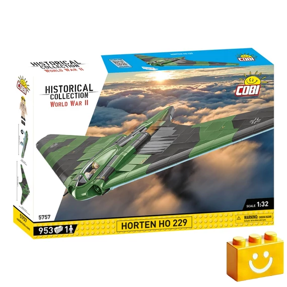 Termékkép a dobozról -COBI-5757 – Horten Ho 229 – német sugárhajtású bombázó – 100% kompatibilis minden más kedvelt márkával