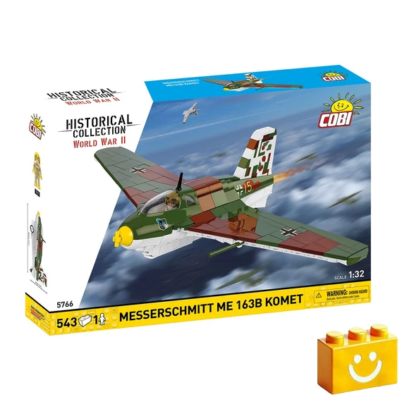 Termékkép a dobozról - COBI 5766 - Messerschmitt Me 163B „Komet” - német rakétahajtású vadászrepülő