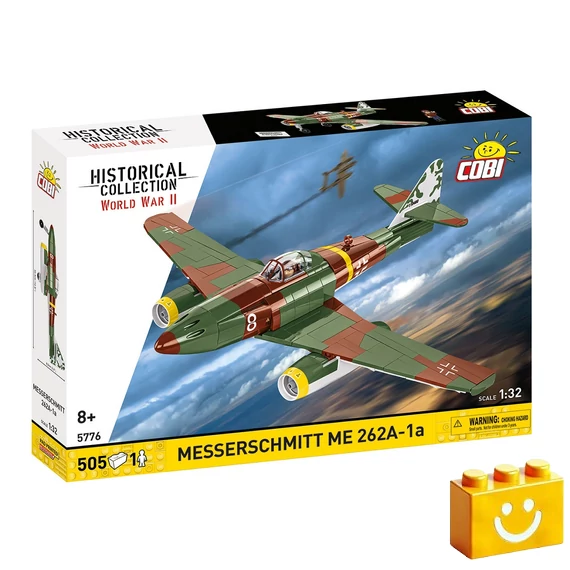 Termékkép a dobozról - COBI-5776 Messerschmitt Me 262-1A sugárhajtású vadászgép- 100% kompatibilis minden más kedvelt márkával