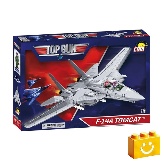 Termékkép a dobozról  -COBI 5811A - F-14A Tomcat vadászgép építőjáték - Top Gun