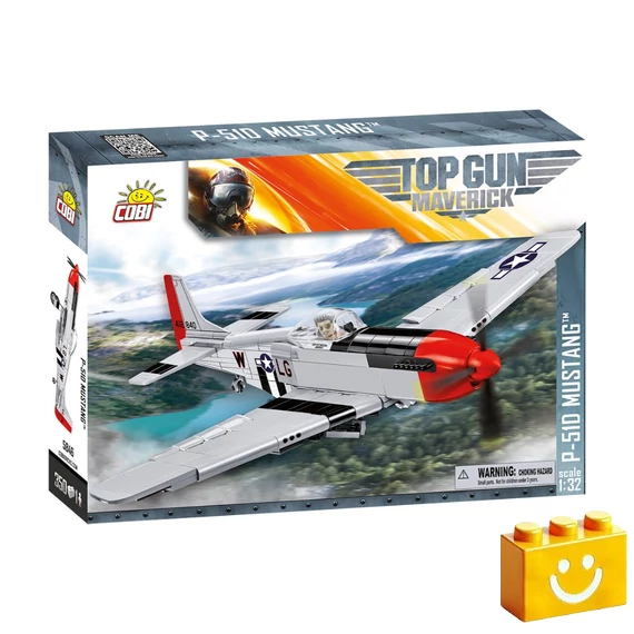 Termékkép a dobozról - COBI 5846 - P-51D Mustang vadászrepülőgép építőjáték