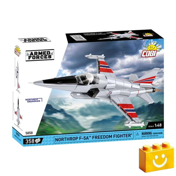 Termékkép a dobozról -COBI-5858 – Northrop F-5A Freedom Fighter – Vadászgép – 100% kompatibilis minden más kedvelt márkával