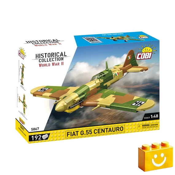 Termékkép a dobozról -COBI-5867 - Fiat G.55 Centauro olasz vadászgép – 100% kompatibilis minden más kedvelt márkával