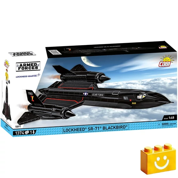 Termékkép a dobozról -COBI-5891 – Lockheed SR-71 Blackbird – 100% kompatibilis minden más kedvelt márkával