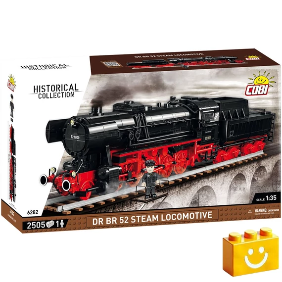 Termékkép a dobozról - COBI® 6282 – DR BR 52 gőzmozdony építőjáték