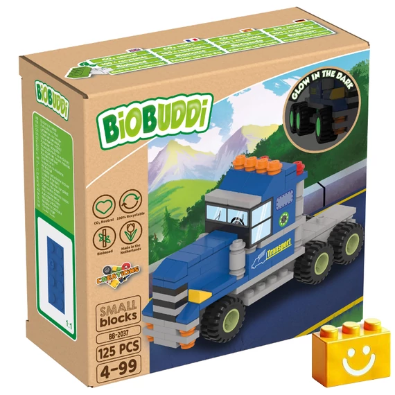 Termékkép a dobozról - BiOBUDDi® BB-2037 | bio építőjáték | Csőrös kamion