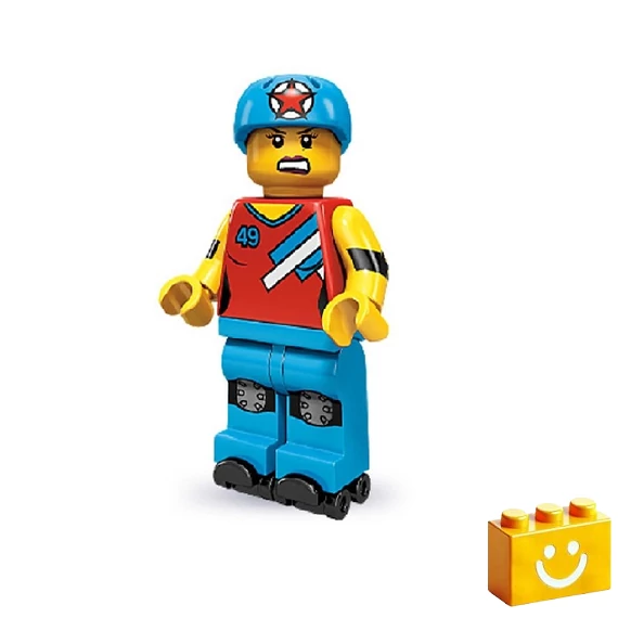 Termékkép a dobozról - LEGO® Minifigurák 71000 - 9. sorozat - Görkorcsolya versenyző lány
