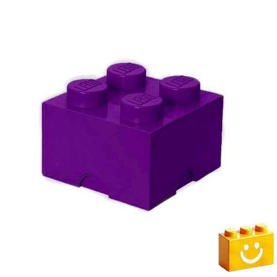 Termékkép a dobozról - LEGO® Kiegészítő - Tároló kocka 4-es lila