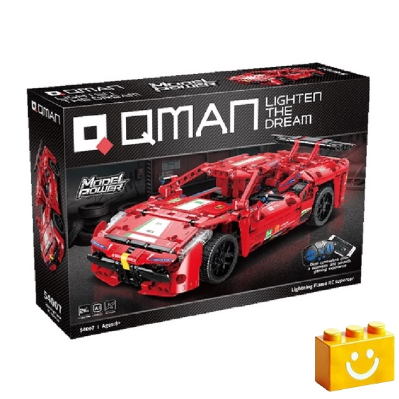 Termékkép a dobozról - QMAN® 54007 - Lightning Flame piros versenyautó