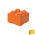 Kép 1/2 - Termékkép a dobozról - LEGO® Kiegészítő - Tároló kocka 4-es narancs