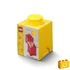 Kép 1/3 - Termékkép a dobozról - LEGO® Kiegészítő - Tároló kocka 1-es sárga