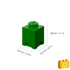 Kép 3/4 - LEGO® Kiegészítő - Tároló doboz 1-es zöld