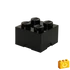 Kép 1/3 - Termékkép a dobozról - LEGO® Kiegészítő - Tároló kocka 4-es fekete