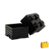 Kép 3/3 - LEGO® Kiegészítő - Tároló doboz 4-es fekete