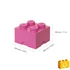 Kép 3/4 - LEGO® Kiegészítő - Tároló doboz 4-es pink