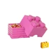 Kép 4/4 - LEGO® Kiegészítő - Tároló doboz 4-es pink