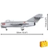 Kép 6/8 - COBI-2416 – MiG-15 NATO kód 'Fagot' – Szovjet vadászgép építőjáték – 100% kompatibilis minden más kedvelt márkával