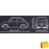 Kép 8/8 - COBI 24354 – Fiat Abarth 595 építőjáték – 100% kompatibilis minden más kedvelt márkával