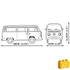 Kép 8/10 - COBI 24362 - Volkswagen T2b Bus - klasszikus mikrobusz modell - 100% kompatibilis minden más kedvelt márkával