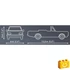 Kép 4/8 - COBI 24599 – Opel Rekord C 1700 L Kabrió építőjáték – 100% kompatibilis minden más kedvelt márkával