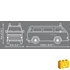 Kép 5/5 - COBI 24635 - Volkswagen T3 Feuerwehr - tűzoltó kisbusz modell - 100% kompatibilis minden más kedvelt márkával