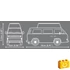 Kép 6/6 - COBI 24638 - Volkswagen T3 Camper Van lakóautó - 100% kompatibilis minden más kedvelt márkával
