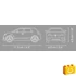 Kép 3/5 - COBI 24673 - Renault 5 E-Tech Electric - sárga elektromos városi autó modell - 100% kompatibilis minden más kedvelt márkával