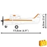 Kép 4/8 - COBI 26623 – Cessna 172 Skyhawk (Narancs) építőjáték – 100% kompatibilis minden más kedvelt márkával