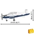 Kép 8/8 - COBI 26624 – Beechcraft T-6 Texan II (USAF) építőjáték – 100% kompatibilis minden más kedvelt márkával
