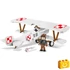 Kép 5/8 - COBI 2998 - Nieuport 17 C.1 - első világháborús vadászrepülő (lengyel festés) - 100% kompatibilis minden más kedvelt márkával