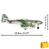 Kép 7/8 - COBI-5721 – Messerschmitt Me 262A-1A – német sugárhajtású vadászrepülőgép – 100% kompatibilis minden más kedvelt márkával