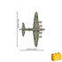 Kép 7/8 - COBI-5749 – B-17F Flying Fortress „Memphis Belle” – Executive Edition – 100% kompatibilis minden más kedvelt márkával
